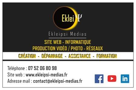 carte de visite d'Ekleipsi Médias